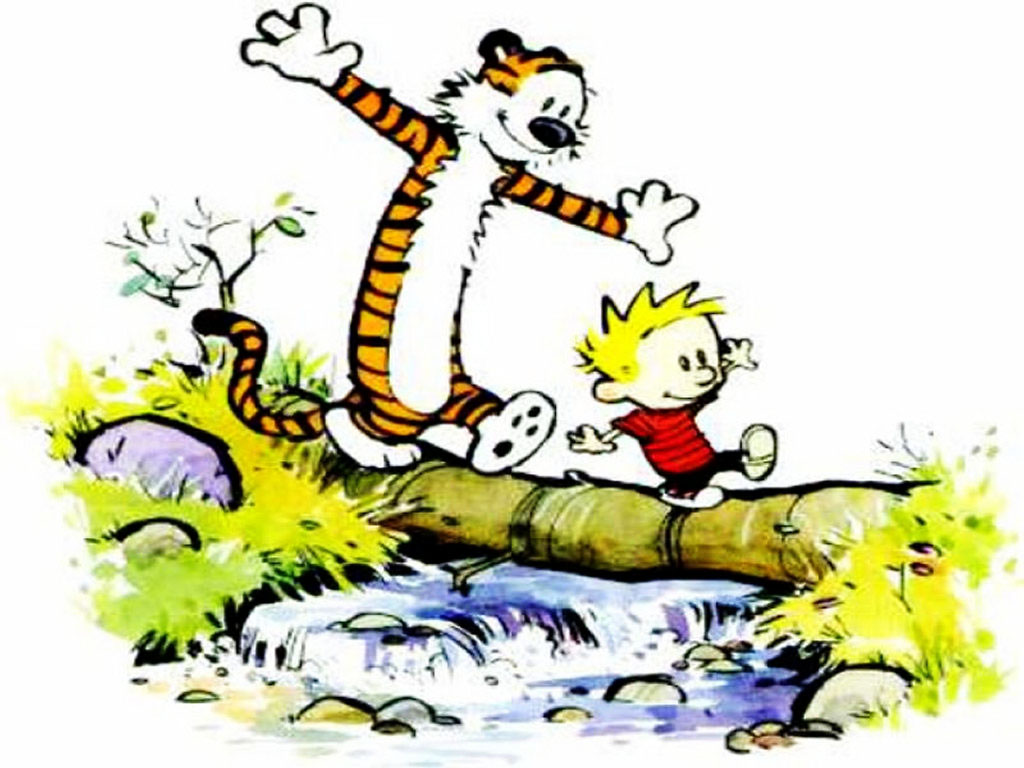 On a long journey with Calvin and Hobbes